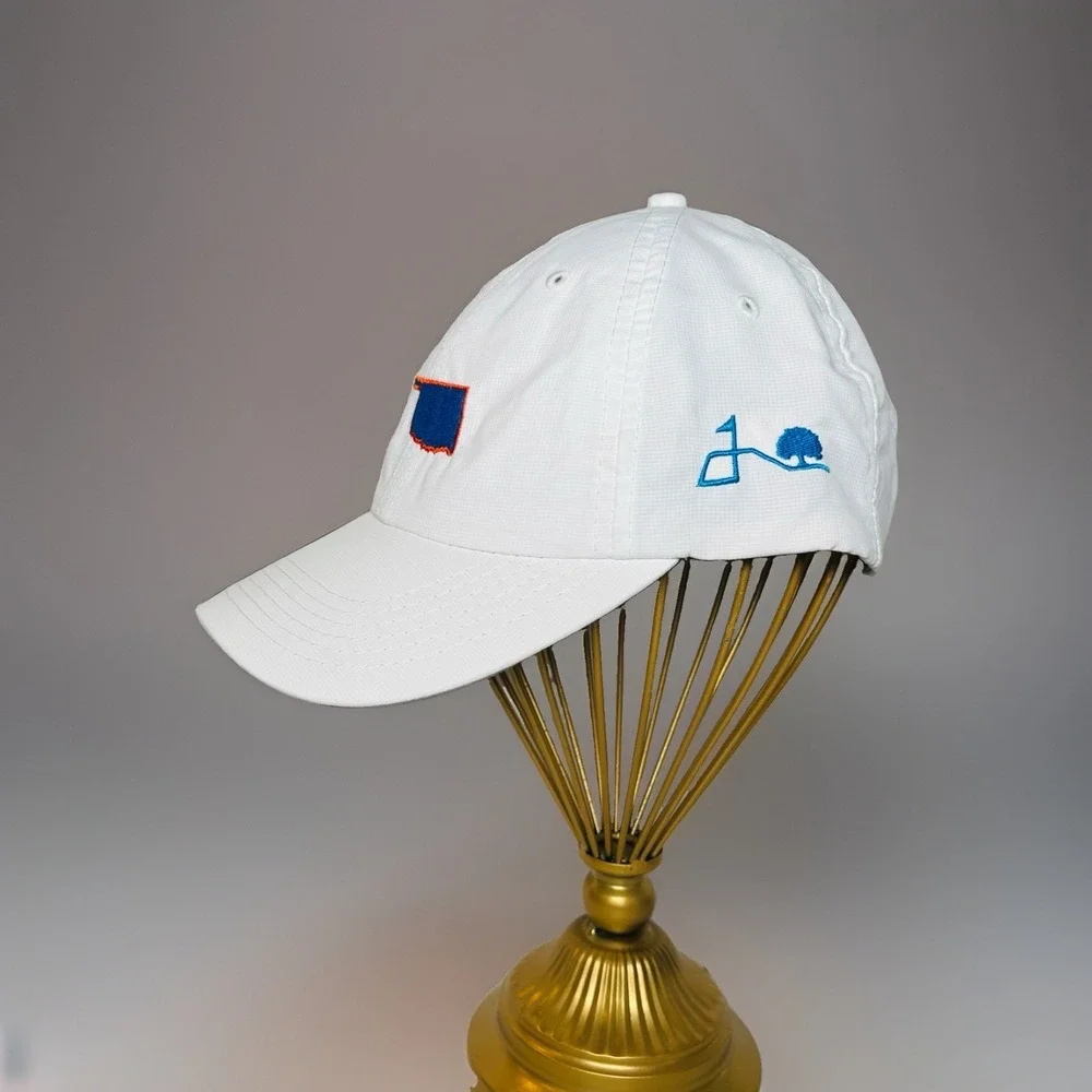 Imperial Oak Tree National Golf Club Oklahoma Performance White Strapback Hat